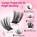 Lash Clusters,168 Pcs eyelash clusters 8-16 mixed cluster eyelash extensions 2 Styles Mixed lash extension Super Thin Band and Reusable Soft & Comfortable (Into You-01+Into You-02,D-8-16Mix)