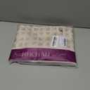 jinchan Belrose Linen Floral Kitchen Curtains 36 inch Length Embroidered Farmhouse Cafe Curtains for Living Room Bathroom Small Windows Curtain Set Sheer Light Filtering 2 Panels Beige