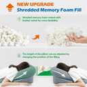 HOMCA Face Down Pillow for Eye Surgery Recovery, Soft Support Stomach Sleeping Pillow with Adjustable Airflow Gap, Face Hole for SmallMedium Adult Faces, Not Recommended for Larger Face Sizes