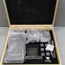 Whiskey Decanter Gift Set by Royal Reserve – Liquor Bourbon Decanter 24 oz 750 ml with Glasses, Chilling Stones, Coasters and Tong – Whiskey Gifts for Men, Husband, Dad, Boyfriend