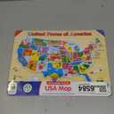 The Learning Journey Lift & Learn Puzzle - USA Map Puzzle for Kids - Preschool Toys & Gifts for Boys & Girls Ages 3 and Up - United States Puzzle for Kids - Award Winning Toys
