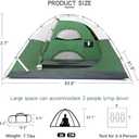 CAMEL CROWN Tents for Camping 2/3/4/5 Person Camping Dome Tent, Waterproof,Spacious, Lightweight Portable Backpacking Tent for Outdoor Camping/Hiking (4 person Army Green/grey)