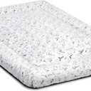 Washable Dog Bed Crate Pad for Medium Large Size, Soft Kennel Pad Crate Mat for Dog Cage Anti-Slip Comfy Pet Bed,35" x 22",Gray (Grey)