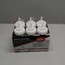 TableCraft 12632 Widemouth Condiment Squeeze Bottles, 63 mm Wide Opening, Cone-Tip Top, Tethered Cap, Clear Sauce Dispensers for Food Prep, 16 oz (473 mL), NSF, Made in USA, Pack of 6