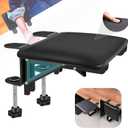 arm Rest for Desk Adjustable Arm Rest Support for arm Support for Computer Desk Ergonomic Desk Extender Rotating Mouse Pad Holder for Table Office Chair Desk