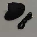 Lekvey Ergonomic Mouse, Vertical Wireless Mouse: Rechargeable Optical Carpal Tunnel Mice with 2.4G USB Receiver, 1000/1200/1600 DPI, 6 Buttons, for Laptop, Computer, Mac, PC, Desktop, Notebook, Black