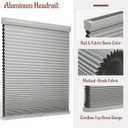Custom Color-Matched 1.5" Cordless Cellular Shades for Indoor Windows & Doors, Privacy Cordless Cellular Shades for Indoor Windows, Insulated Honeycomb Blinds, Noise Reduced Honeycomb Blinds