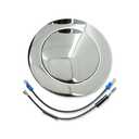 Chrome Aluminum Smooth Horn Button For GM 1967-1994 9 Holes Steering Wheel
