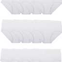 Fruit of the Loom Women's Eversoft Cotton Underwear Multipacks, Tag Free & Breathable, (White) Size 6