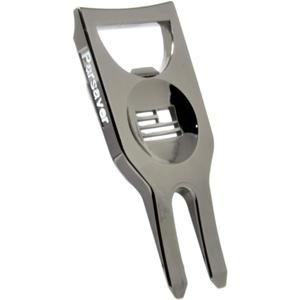 Parsaver Players Golf Divot Tool - 6 in 1 Multi Purpose Tool - Divot Tool with Ball Marker - Alignment Golf Ball Markers Included - Bottle Opener Pitch Fork Gadget - Permanent Marker Pen