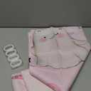 CINEKER Pink Cute Halloween Shower Curtain Sets for Bathroom 60Wx72H Ghost Girls Baby Shower Curtain Holiday Polyester Bathtub Curtain Bat Lovely Pumpkin Bathroom Decor with 12 Hooks