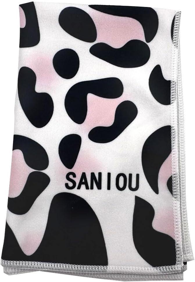 2 x Magic Self-Adhesive Cosmetic Makeup Storage Bag for Travelling, Protectable Travelling Organizer, Easy-Packing Cosmetic Bag Magic Patch Cloth, Camera Lens Protection Wrap, Camera Bag, (Pink Leopard)