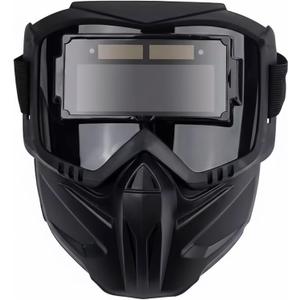 Auto-Darkening Welding Helmet, True Color Large Viewing Screen Welding Mask with Adjustable Headband, 0.1ms Fast Darkening, UV/IR Protection, Breathable Vent System for TIG MIG ARC Welding Grinding