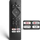 Replacement for Philips-Smart-TV-Remote-Control, Universal Smart Remote for Philips Android/Google TV (Black)