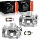 A-Premium Disc Brake Caliper Assembly with Bracket Compatible with Select Hyundai Models - Sonata 2008 2009 2010, L4 2.4L - Rear Driver and Passenger Side, 2-PC Set