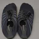 SEEKWAY Water Shoes Men Women Adult Quick-Dry Aqua Sock Barefoot for Beach Swim River Pool Lake Hiking Kayaking Surfing (8.5 Women/7.5 Men, 1f-415 Dark Grey 35)