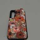 Shorogyt for Samsung Galaxy S25 Wallet Case - Cute Fashion Mogu Flower Design with Card Holder Kickstand for Magnetic Clasp Back Flip Folio Leather Phone Cases for Wome Girls Men