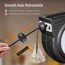 SURAIELEC 80FT Retractable Extension Cord Reel, 14 AWG, ETL Listed, Grey