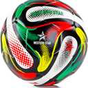 Western Star Soccer Ball Helix- Size 3 4 5 - Official Match Grade Soccer Balls - Attractive and Durable Design (Gaea)
