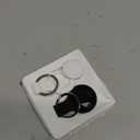 Air Tracker Tags-2 Pack Compatible with Apple Find My (iOS Only) Bluetooth Tracker, Smart Keys Finder and Item Locator with Waterproof Case for Wallet Luggage Backpack (Android Need Download App) (1B1W)