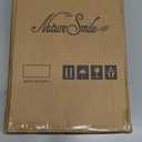 Nature Smile Solid Lotus Wood Deluxe Wooden Pants Hangers Bottom Hanger Jeans Hanger Skirt Hanger with 2-Adjustable Clips Anti-Rust Hook Pack of 10 (Natural)