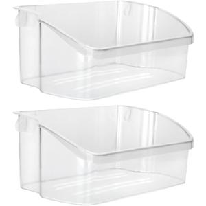 NEW UPGRADED 2 Pack 240324502 Refrigerator Door Shelf Bins for Frigidaire,Kenmore,Crosley Refrigerator Replacement Parts Replaces 240324510,AP2549806,844402, EA429767,PS429767,LFSS2312TF0 Fridge Bin