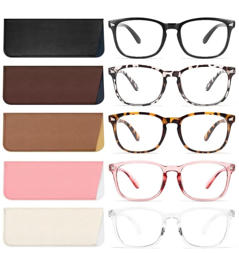 BLS BLUES Reading Glasses for Women for Home, Office & Driving - HD Clear Readers with Blue Light Blocking Protection