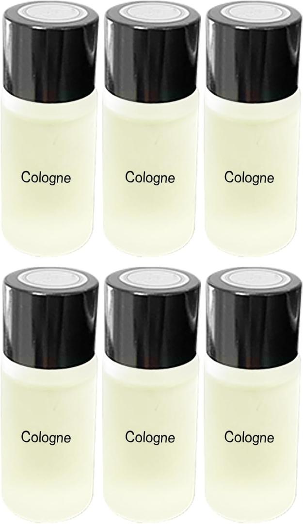 Car Air Freshener Refill Liquid Set of 6 x 10 ML - Smart Car Air Freshener Refill - Car Fragrance Refill - Car Diffuser Refill (Cologne)