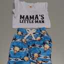 Western Baby Boy Summer Clothes 6M 12M 18M 24M 2Y 3Y Cow Print Short Sleeve T-Shirt Casual Jogger Shorts Toddler Cowboy Outfit
 0-6M