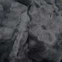 Latepis 4x6 Shag Dark Grey Faux Fur Sheepskin Rug Bedside Plush Rugs Washable Fluffy Rug for Bedroom Dorm Luxury Home Décor, Rectangle