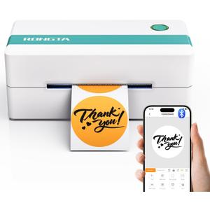 Rongta Thermal Shipping Label Printer, Bluetooth 4x6 Sticker Printer