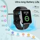Smart Watch for Men Women, 1.8" Fitness Tracker for Android & iPhone, Answer/Make Calls, Alexa Built-in, Heart Rate/Sleep/SpO2 Monitor Smartwatch, IP68 Waterproof Watches 101+ Sport Modes, 2 Bands