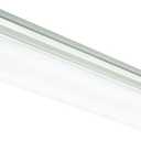 Lithonia Lighting Saturn 4 Foot LED Kitchen Light Fixture, Linear Flush Mount Ceiling Light, 4000K Cool White, 3206 Lumens, 120 Volts, 39 Watts, Damp Listed, Brushed Nickel (FMFL 30840 SATL BN)