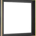 MCS Canvas Float Frames 12x12 Frame, Black & Gold Square for Finished Canvases, Vertical & Horizontal Wall for Canvas Paintings (1-Pack)