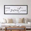 Home Sweet Home Decorative Rustic Sign & Plaque Framed Wall Art for Couples, 40''15'' Vintage Farmhouse Wooden Horizontal Home Sweet Home Wall Decor Above Bed, Cottagecore Wedding Gift