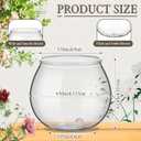 FoldTier 8 Pcs Plastic Fish Bowls for Centerpieces 27 oz Clear Fish Bowl for Drinks Unbreakable Heavy Duty Round Vase for Table Centerpieces Wedding Event Home Decor