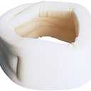 Carex Cervical Collar For Neck Pain - Neck Brace For Neck Pain Relief - Neck Collar After Whiplash or Injury, Made Of Soft Cotton White