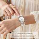 VISOOM Beaded Bracelet Compatible for Apple Watch Band 46/45/44/42mm Women- Apple iWatch Series 11 10 9 8 7 SE 6 5 4 3 2 1 Bands Dressy Fashion Cute Handmade Stretchy IWatch 10 46mm Strap Band
