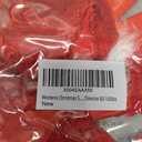 Womens Christmas Stcokings Thigh High, Fishnet Tights with Bow Santa Accessory Hosiery, Onesize 80-160lbs (Red)