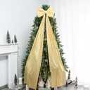 Christmas Tree Topper Bow67x16 Inch Extra Large Room Decor Ribbon Bow for Wedding Engagement Birthday PartyGiant Xmas Bow Decorations for Home Wreath Door Wall(Gold)