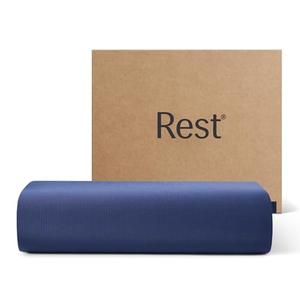 REST® Evercool®+ Flat Sheet Full/Queen Size, Breathable Luxury Bedding for Hot Sleeper and Night Sweats, Bed Sheet with Woven Ionic+ Self Cleaning Silver Yarn for Sensitive Skin, Midnight Blue