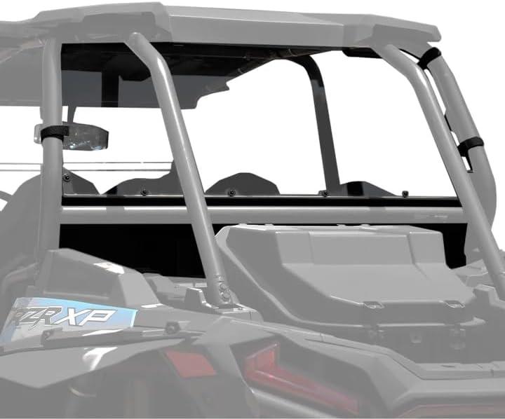 HAKA TOUGH Rear Windshield for Polaris RZR XP 1000 Accessories, Rear Full Windshield Hard-Coated Rear Window for Polaris RZR XP 1000 / XP 4 1000 14-23, Standard 3/16 Poly 250x stronger Than Glass