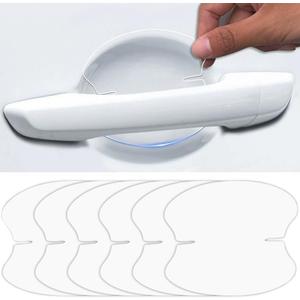 10pcs Clear Car Door Handle Scratch Potector TPU Car Door Sticker Universal Protective Films for Vehicles (Clear)
