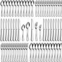 60 Piece Silverware Set, Stainless Steel Flatware Set for 12 Food Grade Novelty Flatware Cutlery Utensil Set Include Knife Fork Spoon Mirror Polished Dishwasher Safe