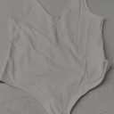 SAUNGKUAI Womens Bodysuit Sexy Plunge Deep V Neck Backless Sleeveless Tank Thong Body Suits Outfits for Going Out, XL