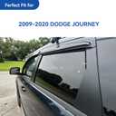 Window Visors Rain Guards Shield for 2009-2020 Dodge Journey, Window Vent Wind Deflectors Visors Shades for 09-20 Dodge Journey