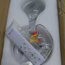 Flashing God Silver 1 Light Teardrop Crystal Pendant Lighting,Integrated Pendant Light with Crystal Bubble for Kitchen Island Globe Fixtures, Chromed Finishe 2700k 4500k 9000k