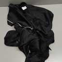 LILLUSORY Silk Satin Pajama Set for Women 2 Piece Lounge Pjs Winter Matching Summer Sleepwear Button Down Shirt Shorts (Large, Black)