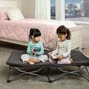 Regalo Portable My Cot, Award Winning Brand, Toddler Cot, Gray, 48" Long, 24.5" Wide, Toddler Bed
