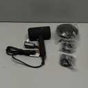 slopehill Professional Ionic Hair Dryer, Powerful 1800W Fast Drying Low Noise Blow Dryer with 2 Concentrator Nozzle 1 Diffuser Attachments for Home Salon Travel (Black)